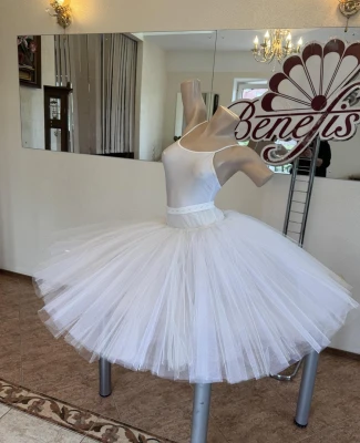 Professional basic romantic tutu with basque T 0003(3071)