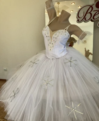 Costume de balet Dansul fulgilor de nea Spărgătorul de nuci de vals P2001(4915)