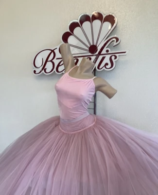 Fusta de balet de baza profesionista romantica cu platca T 0003(4899)