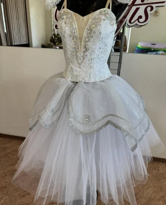 Ballet costume Snowflakes Dance Waltz Nutcracker Waltz of the Flowers F 0107C(6052)