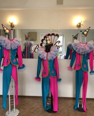 Costum de balet Păpușă Arlechin Spărgător de nuci F 0035