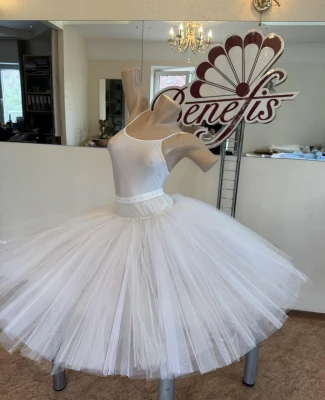 Professional basic romantic tutu with basque T 0003(3075)