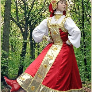 Russian folk costume “Berezka” for round dances R 0115B - image 3