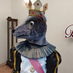Headdress Rat King Head Mask Mouse Nutcracker Rat Fight S 0093B - image 4