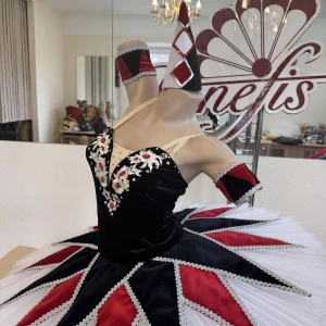 Costum de balet de scenă Columbine Harlequinade Spărgătorul de nuci P 0292 - image 10