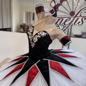 Costum de balet de scenă Columbine Harlequinade Spărgătorul de nuci P 0292 - image 11