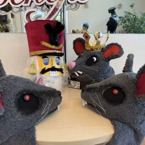 Frizură Regele Șobolan Cap Masca Mouse-Ul Spărgătorul De Nuci Șobolan Lupta S 0093A - image 12