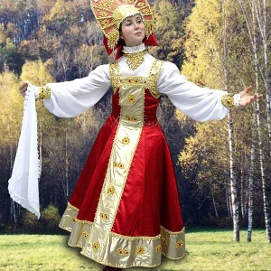 Russian folk costume “Berezka” for round dances R 0115B - image 2