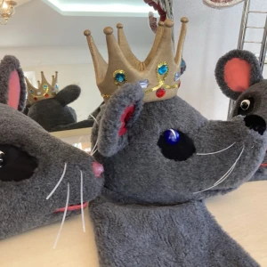 Articol decorativ pentru cap Regele Șobolan Cap Masca Mouse-Ul Spărgătorul De Nuci Șobolan Lupta S 0093 - image 11