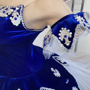 Costum de balet Vals Spărgător de nuci cu fulg de nea F 0089 - image 3