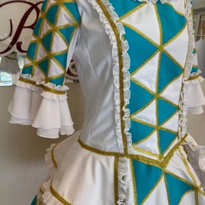 Costum de balet de scena Arlechinada Columbină F 0311 - image 34