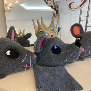 Articol decorativ pentru cap Regele Șobolan Cap Masca Mouse-Ul Spărgătorul De Nuci Șobolan Lupta S 0093 - image 9