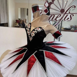 Costum de balet de scenă Columbine Harlequinade Spărgătorul de nuci P 0292 - image 12