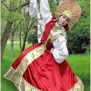 Russian folk costume “Berezka” for round dances R 0115B - image 4