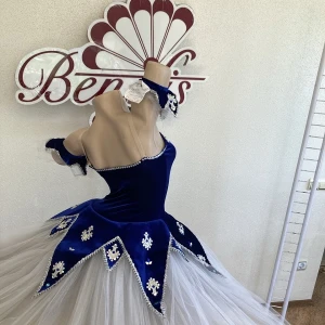 Costum de balet Vals Spărgător de nuci cu fulg de nea F 0089 - image 6