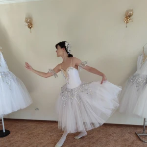 Ballet costume Marie/Clara scene snow 2 act.  snowflakes Nutcracker P 0202A - image 13